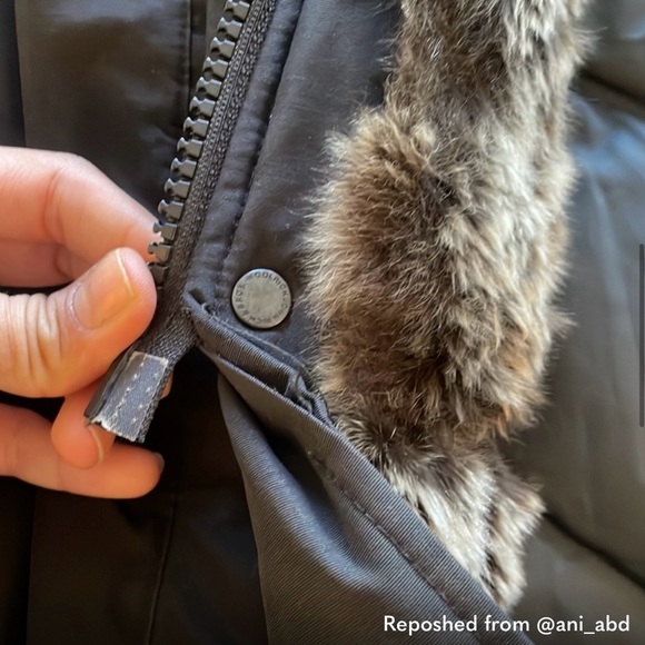 Woolrich Coat with rabbit fur x small - Picture 5 of 11